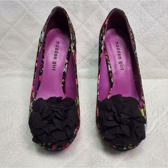Madden Girl Multi-Color Salza Platform Pump Size 6.5 - Picture 4 of 9